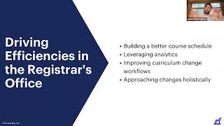 Efficiency Gains in the Registrar's Office: Opportunities & Outcomes