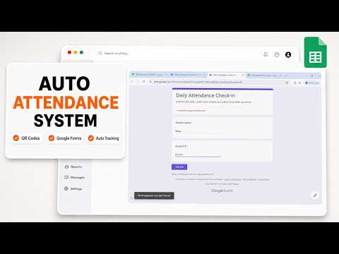 How to Create QR Attendance with Google Sheets and Forms