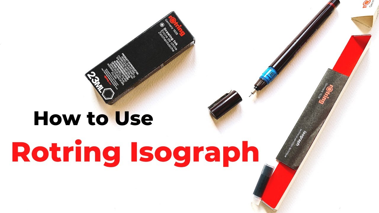 How To Draw With Rotring Isograph Pen (Tutorial) - YouTube