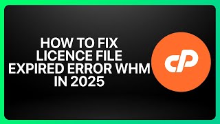 How To Fix License File Expired Error in cPanel WHM ! Tutorial