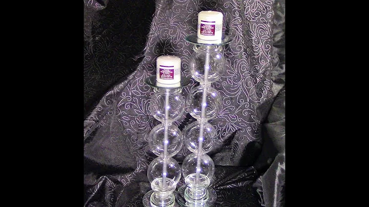 GLAM Sphere Mirrored Candle Holders/Dollar Tree DIY/Z Gallerie Inspired