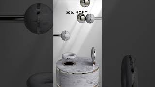 0% vs 100% Sphere Bouncing Soft Body 3D Simulation in Cinema4d