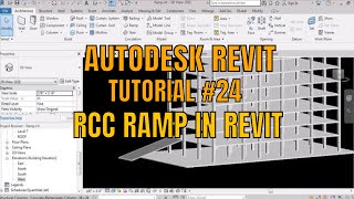 How to draw Concrete Ramp In Revit