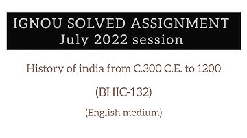 IGNOU BPSC-132 solved assignment 2022-23