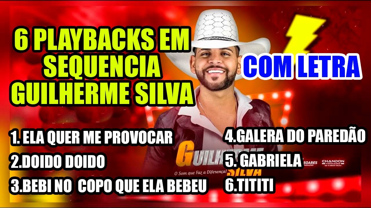6 PLAYBACKS EM SEQUÊNCIA - GUILHERME SILVA - 6 KARAOKÊS EM SEQUÊNCIA GUILHERME SILVA