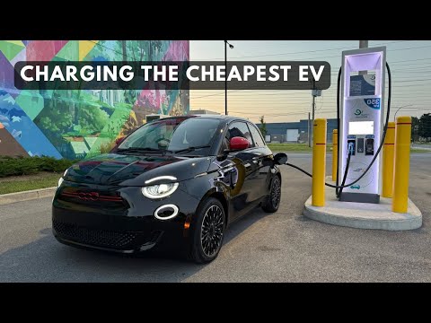 Real World Fiat 500e 5%-85% EV Fast Charging Test! Great Results!