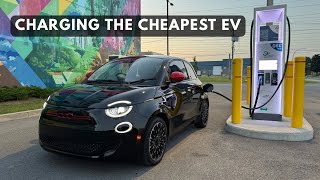 Real World FIAT 500E 5%-85% EV Fast Charging Test! | Great Results! 
