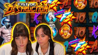 We tried Feature spins and Bonus buys on FIST OF DESTRUCTION!