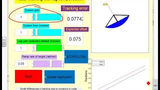 Matlab GUIs - satellite tracking with a radar and lag compensator design