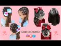 Penteados Fáceis com Liguinhas para Meninas | Easy Hairstyles with Rubber Bands for Girls 🥰