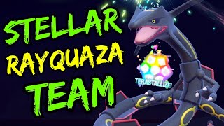 STELLAR Tera Rayquaza! Pokemon VGC Regulation G 2024 Scarlet and Violet Competitive Wifi Battles