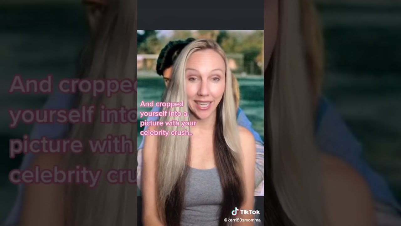 Cropped My Photo with a Celebrity When I Was Young  TikTok: kerri80smomma