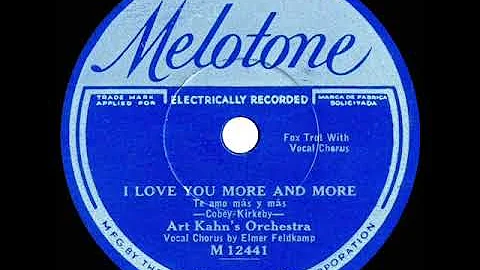 1932 Art Kahn (Ed Kirkeby) - I Love You More And M...