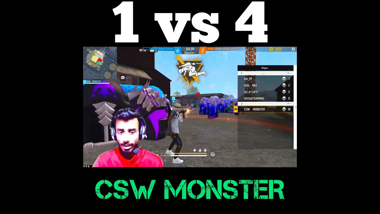 CSW MONSTER 1 VS 4 💥🔥‼️ 