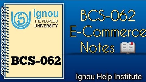BCS-062 E-commerce Handwritten Notes Ignou #ignounotes #handwritten #computerscience