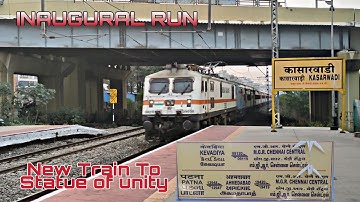 New TRAIN to STATUE OF UNITY :09119 Chennai Central Kevadiya INAUGURAL SPECIAL RUN | Indian Railways