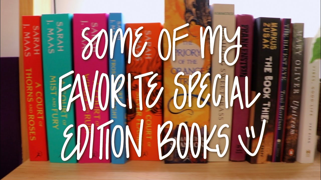 My favorite special edition books! YouTube