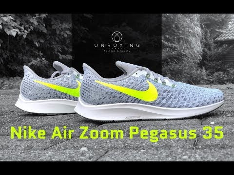 nike-air-zoom-pegasus-35-‘volt-gunsmoke’-|-unboxing-&-on-feet-|-running-shoes-|-2018-|-4k