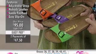 Birkenstock patent single band sandal at the shopping channel 578994