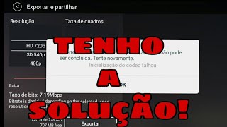 COMO RESOLVER O PROBLEMA  NO KINEMASTER ( INICIALIZAÇÃO  DO CODEC FALHOU) 2020!
