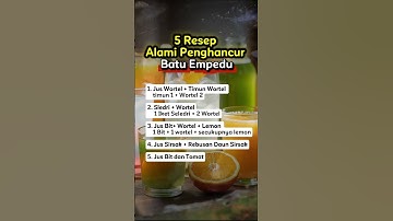 5 Resep Alami ....😱⁉️ #tips #tipssehat #infosehat #herbal #batuempedu