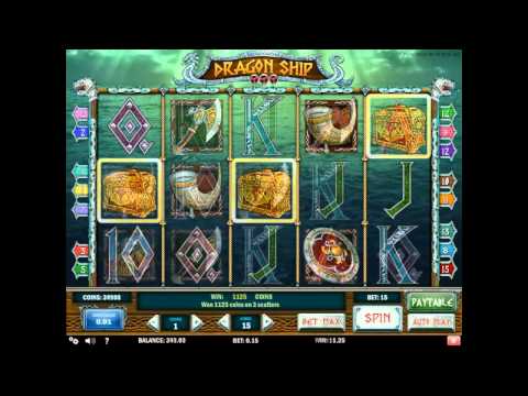 Dragon Ship Slot bingo board