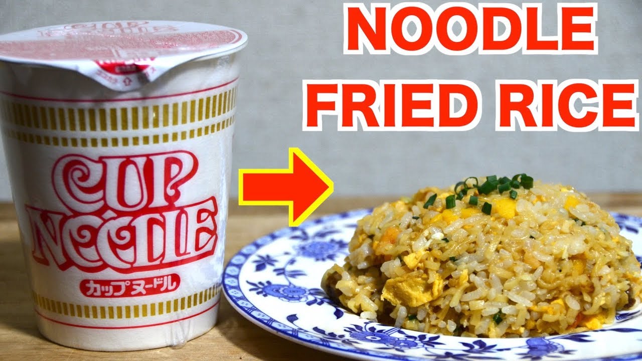 How to make CUP NOODLE FRIED RICE Recipe Japanese Food YouTube
