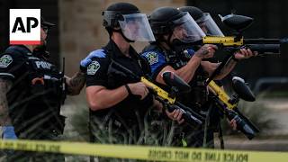 Scene after ICE agent shoots and wounds man in Austin, Texas