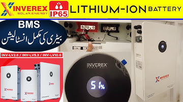 Inverex IP65 Lithium Battery complete installation procedure | 10 Years warranty