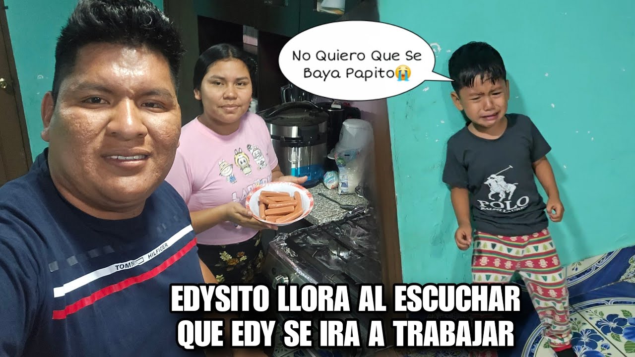 DAYSI Por Primera Vez Madrugo Para Echarle Comida a EDY😱EDISITO Llora Al Ver Que Se Ira Su Papá😭