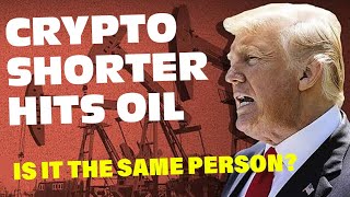 Is October Trump Crypto Shorter At It Again? #bitcoin #flashcrash #oil