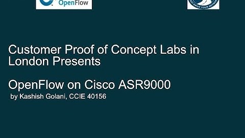 OpenFlow on Cisco ASR9000