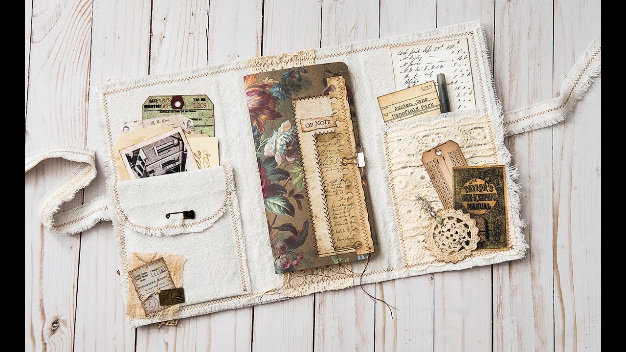 Shabby Traveler's Notebook Folio Thingamabob - let's make something!