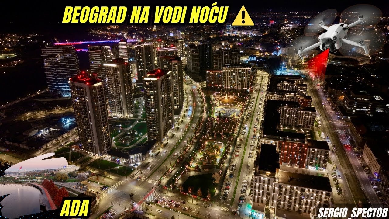 Nova ulica i Rasveta u Beogradu na vodi, Braće Krsmanovića, Ada deking i Ada Safari Zoo vrt #beograd