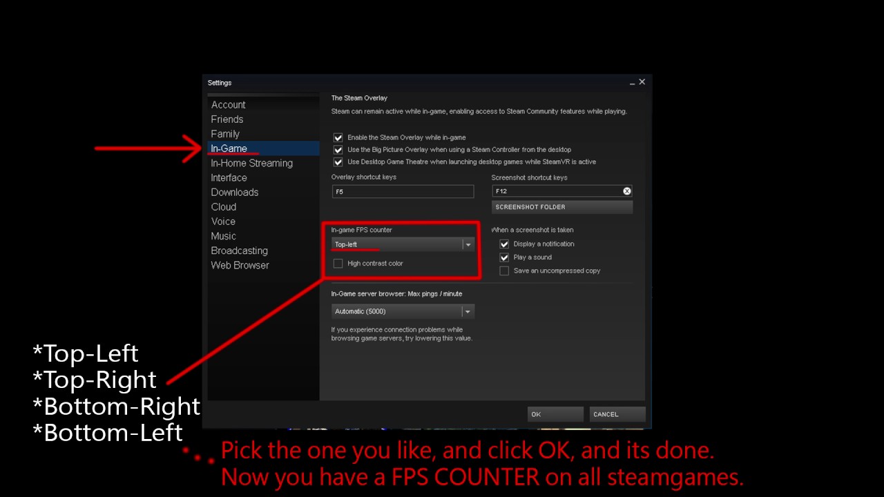 Easy Way To Get Fps Counter On Steam Games Youtube