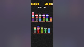 Cup Sort Puzzle Level 1350 | Water Sort Puzzle Level 1350 | Ball Sort Puzzle Level 1350 All the same