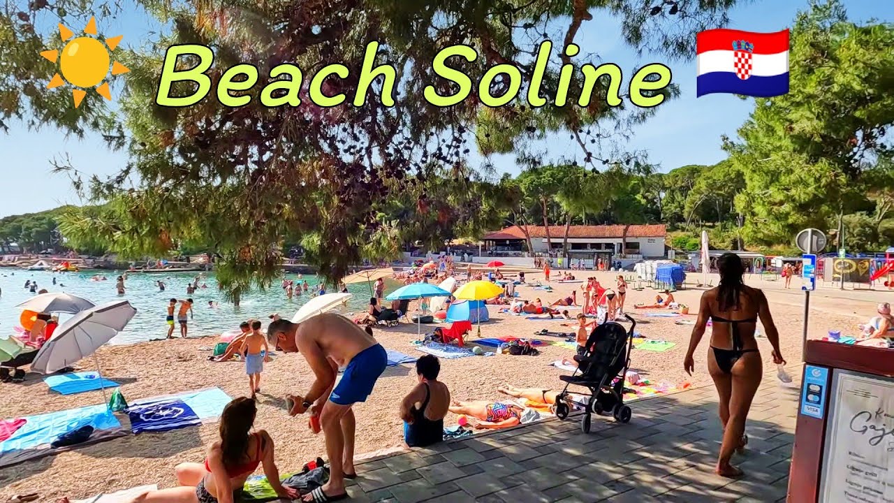 Biograd n/m 🇭🇷 plaža Soline 🏖️ 2025 ☀️ Beach Croatia 🏖️