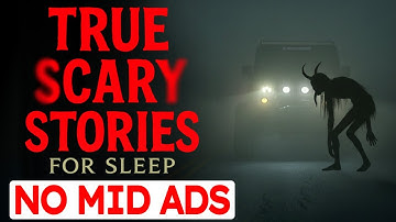 7 HOURS of TRUE Scary Stories for Sleep | 🛑 NO MID ADS | Gentle Rain Sounds | Black Screen | Vol 15