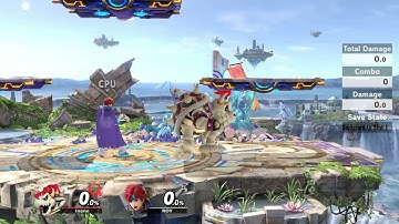 Bowser combo - FF fair + U-Throw + Uair with Training mod pack