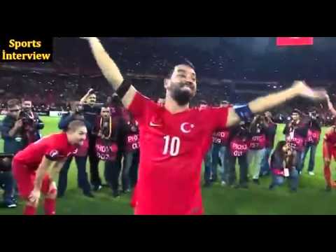 Türkiye 1 0 İzlanda   Maç Sonu  Arda Turan   Selçuk İnan sevinci
