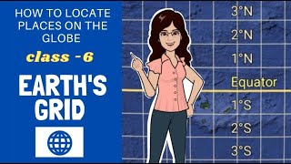 Earth's Grid | How to locate places on the globe? | Latitudes and longitudes | Class 6 |Chapter 2