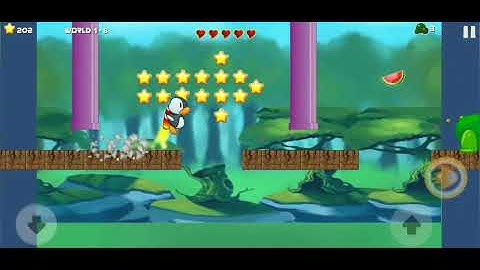 Super Penguin Adventure run World 1 Level 1-8