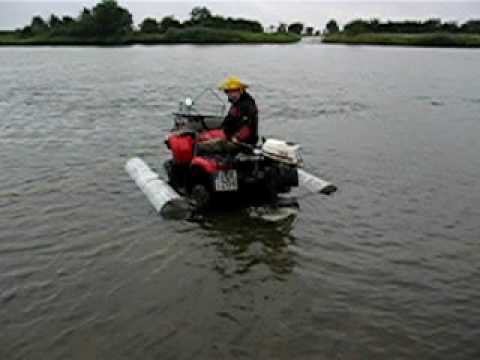 floating atv-boat, schwimmende atv-boot -johanna - youtube