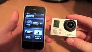 GoPro Hero 3 Wifi connectivity with an iPhone - Setup demo