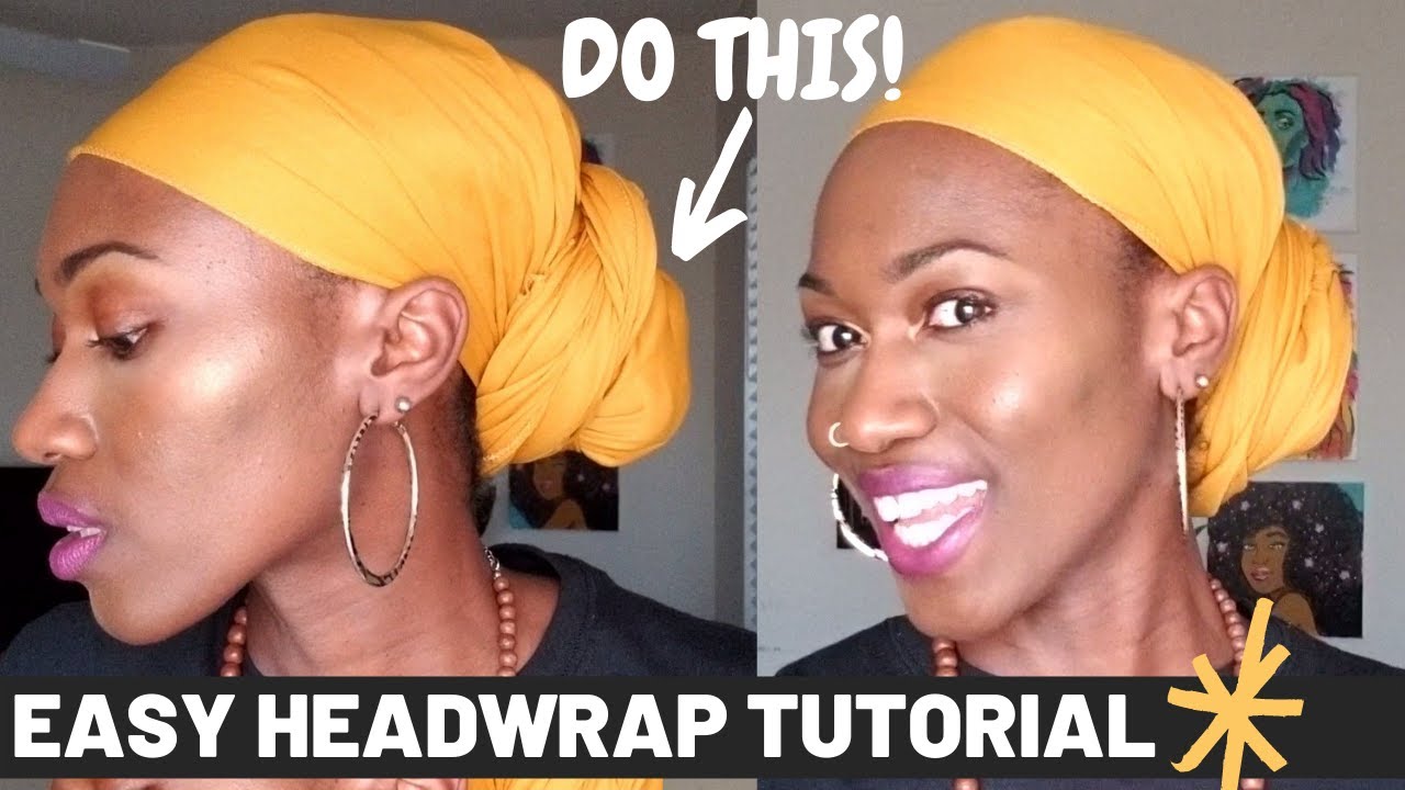DO THIS TO GET A FULL HEADWRAP Step by Step Low Bun Tutorial