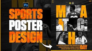 Make This Type Cool & Easy Sports Poster Design In Photoshop l Photoshop Tutorial