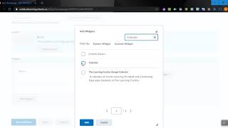 Change Home Page for your course in D2L