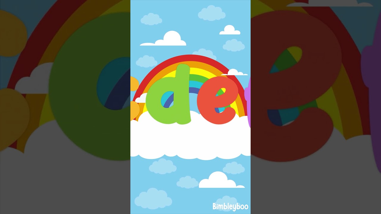 ABC Song with Rainbow Letters 🌈🔡 | Lowercase a to z | Fun Alphabet Song | Bimbleyboo 