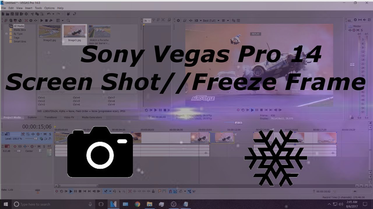 How To Screen Shot | Sony Vegas Pro 14 - YouTube