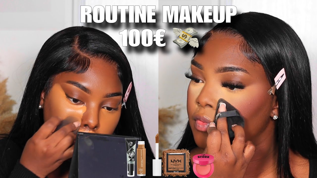MA ROUTINE MAKEUP A 100€ aulieu de 300€ 💸 | Drugstore makeup | Lady Nela